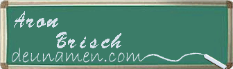 Aron Brisch Visitenkarte